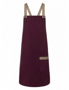 Bib Apron With Crossed Ribbons