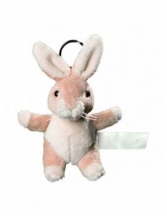 Plush rabbit with keychain
