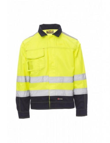 SAFE HI-VI - Giallo Fluo/Blu Navy