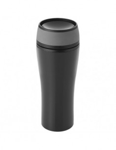 Bicchiere termico anti perdita Curve - Nero