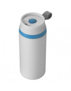 Bicchiere termico anti perdita Flow - Solido Bianco
