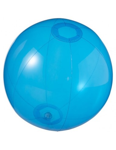 Pallone da spiaggia trasparente Ibiza - Blu Trasparente