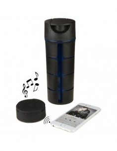 Borraccia audio Bluetooth® Rhythm - Nero