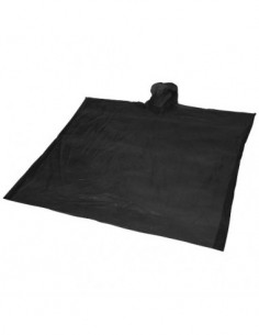 Poncho monouso con pouch Ziva - Nero