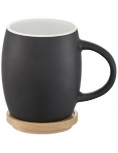 TAZZA HEARTH IN CERAMICA - Nero