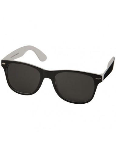 Occhiali da sole Sun Ray neri con colori pop - Solido Bianco