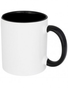 Tazza in ceramica colorata per sublimazione Pix 330 ml - Nero