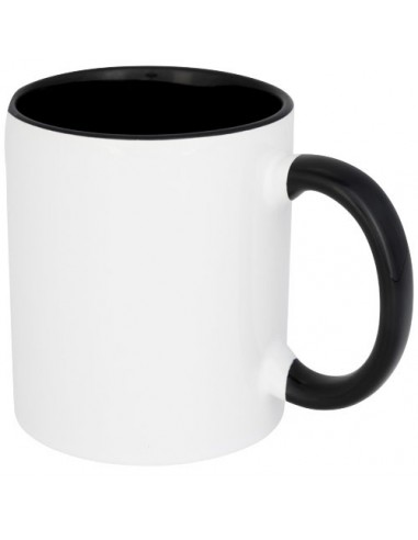 Tazza in ceramica colorata per sublimazione Pix 330 ml - Nero
