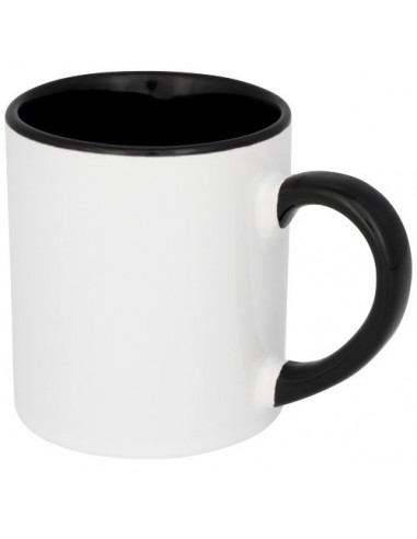 Mini tazza in ceramica colorata per sublimazione Pixi 250 ml - Nero
