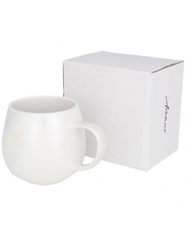 Tazza in ceramica iridescente Glitz - Solido Bianco