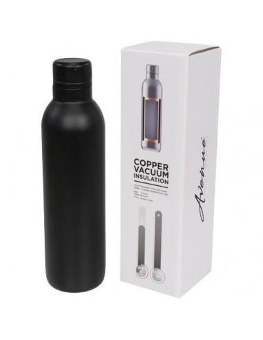Borraccia sportiva termica con isolamento sottovuoto in rame da 510 ml Thor - Nero