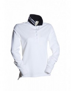 LONG-REVERSE LADY - Bianco/Blu Navy