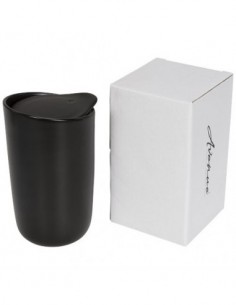 Bicchiere in ceramica a doppia parete da 410 ml Mysa - Nero