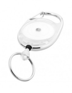 Portachiavi roller clip Gerlos - Solido Bianco