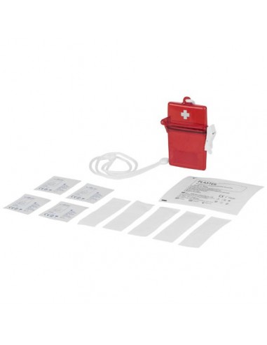 Kit primo soccorso 10 pezzi - Rosso