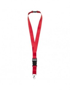 Lanyard con fibbia staccabile Yogi - Rosso
