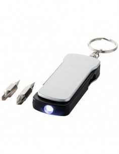 Portachiavi con luce 6 funzioni Maxx - Argento