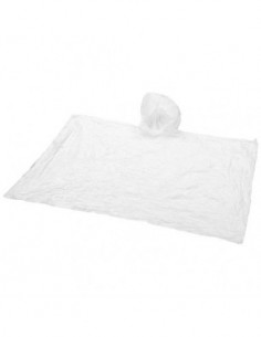 Poncho impermeabile monouso con custodia - Bianco Trasparente