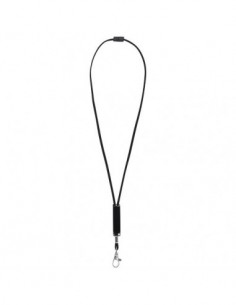 Lanyard Landa con inserto regolabile - Nero