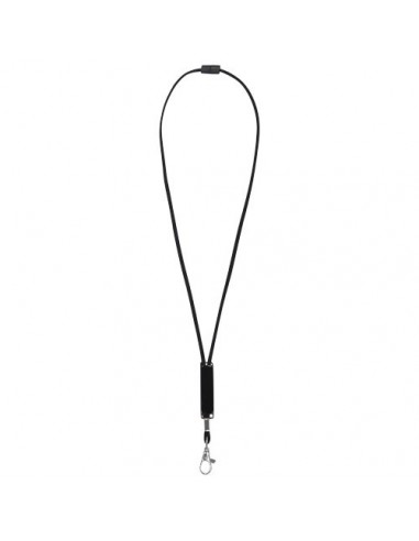 Lanyard Landa con inserto regolabile - Nero