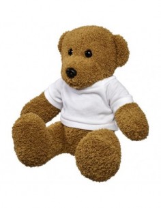 Orsetto di peluche con t-shirt - Solido Bianco