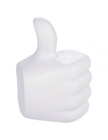 Antistress a forma di pollice - Solido Bianco
