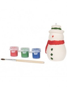 Set per dipingere un pupazzo di neve - Solido Bianco