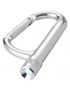 Moschettone con luce Mira - Argento