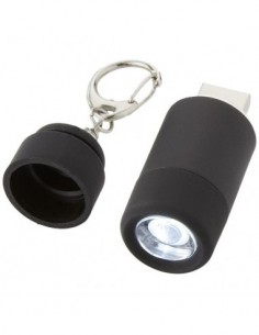 Portachiavi con luce ricaricabile tramite USB Avior - Nero
