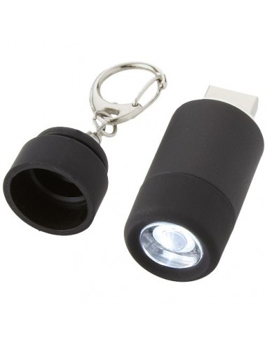 Portachiavi con luce ricaricabile tramite USB Avior - Nero