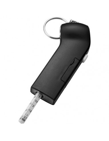 Manometro per pneumatici e portachiavi con luce Handi - Nero