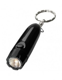 Portachiavi con luce Bullet - Nero