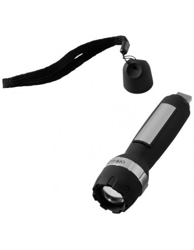 Torcia ricaricabile tramite USB Rigel - Nero