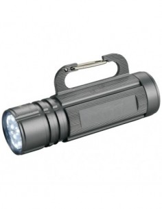 Torcia con moschettone - Argento