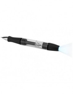 Penna 3 funzioni con luce e cacciavite King - Nero