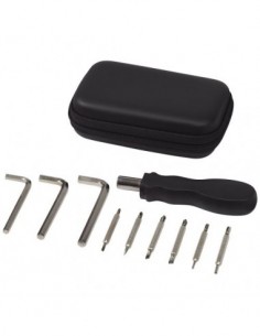 Set attrezzi 10 pezzi compatto - Nero