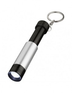 Mini torcia con anello portachiavi - Nero