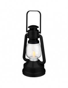 Lanterna Emerald con luce LED - Nero