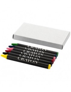 Set pastelli a cera 6 pezzi - Grigio