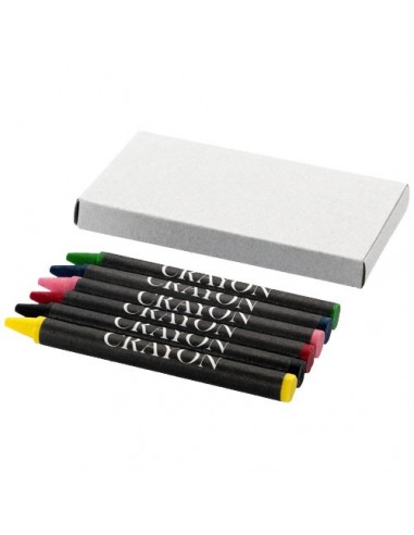 Set pastelli a cera 6 pezzi - Grigio