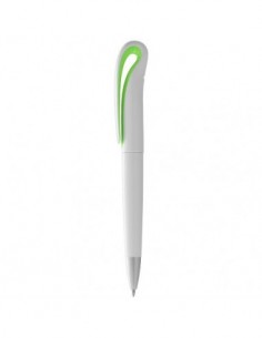 Penna a sfera Swansea - Solido Bianco