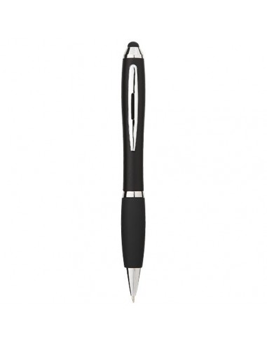 Penna a sfera colorata con stilo Nash con impugnatura nera - Nero