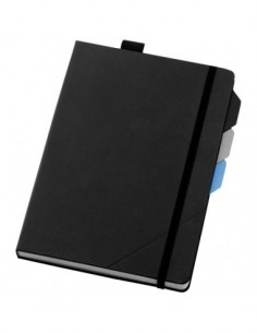 Notebook Alpha con divisori - Nero