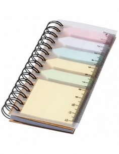 Libretto con foglietti adesivi Spiral - Naturale