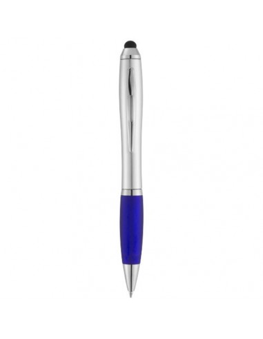 Penna a sfera con stylus Nash - Argento