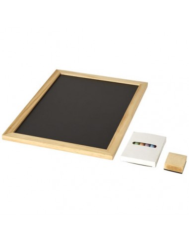 Set gessetti (6pz) e cancellino - Naturale