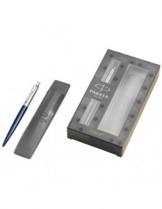 Penna Jotter blu royal con pouch set regalo - Blue
