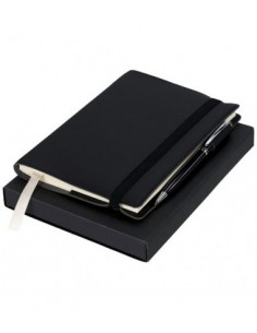Set regalo con taccuino e penna - Nero