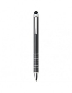 Penna a sfera in alluminio smaltato - Nero