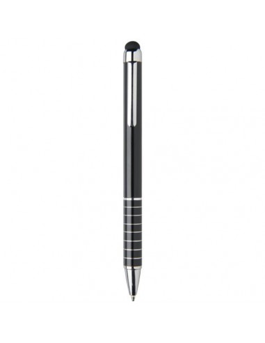 Penna a sfera in alluminio smaltato - Nero